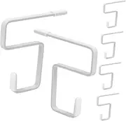 VERDANVERSE Modern Desk Side Hooks 6 Pack Iron Hangers Table Bag Hanger Cup Hooks Removable Desk Backpack Holder Space Saver