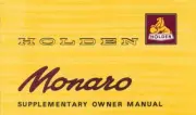 HOLDEN SUPPLEMENTARY MANUAL HK MONARO AS ORIGINAL GLOVEBOX GTS OWNERS BOOKLET