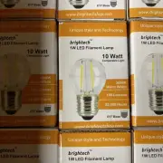 12 Brightech E17 Base LED Bulbs 1 Watt =10 Watt Equ, Soft Wht, String Light