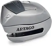 Artago 24S.6M Alarm Disc Lock 120dB ON Button, Warning Function LED, Replaceable Module, Waterproof, Optional Bracket, ø6mm Click Lock, Universal Anti Theft Wheel Lock for Motorcycle Bicycle Scooter