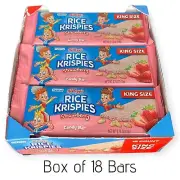 (18) Kelloggs Rice Krispies Strawberry Candy Bar King Size 2.75oz - Exp 2/26