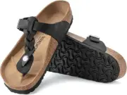 Birkenstock Gizeh Braided Regular Fit Leather Black US Men 4 Women 6 EU 37