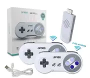 SNES Retro Video Game Console TV Stick 4k HDMI 2 Wireless Controllers 1500 Games
