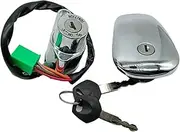 Ignition Key Switches for Suzuki VS750 for Intruder 750 1985-1991 VS800 for Intruder 800 1992-04 VS1400 for Intruder 1400 1987-04 Ignition Switch Fuel Gas Cap Key Ignition Barrel Key Switch