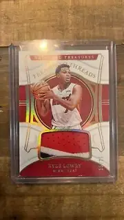2021-22 PANINI NATIONAL TREASURES KYLE LOWRY JERSEY PATCH #D 15/25