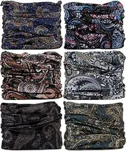 [VANCROWN] Headwear Head Wrap Sport Headband Sweatband 220 Patterns Magic Scarf 12PCS & 6PCS 12 in 1 by