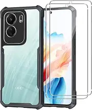 Case for Oppo A79 5G + [2 Pack] Screen Protector, Electro-weideworld Ultra Thin Shockproof Protective Phone Cover