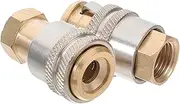 COSMEVIVI 2pcs Quick Release Locking Air Chuck for Car Motorcycle Bicycle Durable Air Compressor Valve Nozzle Clip with Efficient Airtight Seal