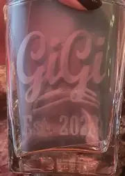 Custom chemically etched glassware, design of choice. Multiple styles available