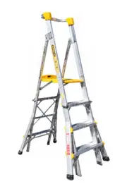 Gorilla Platform Ladder 1.2-1.8m Height Adjustable 180kg PL0406-HD