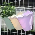 Plastic Flower Pot Wall-mounted Planter Bucket Plants Container Garden
