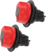 GRIRIW Off Car Battery Isolator Switch 2pcs Mini Battery for Harsh Environments Dustproof
