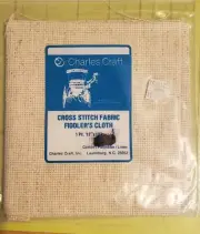 Charles Craft Aida Crosstitch Fabric 14 Count 12" X 18" Oatmeal