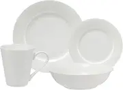 [Maxwell & Williams] White Basics Cosmopolitan Rim Dinner Set Gift Boxed (Set of 16)