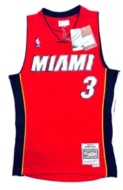 Authentic Mitchell & Ness Dwyane Wade #3 Miami Heat Men's Small Swingman Jersey