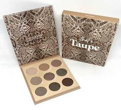 Colourpop THATS TAUPE Cool Toned Neutral Eyeshadow Palette Authentic New In Box