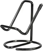Creative Mobile Phone Tablet Stand Desktop Live Broadcast Metal Lazy Iron Mobile Phone Support Stand Base Ornaments Black Mobile Phone Holder Black One Size