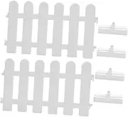 Gogogmee Long-Lasting PVC Garden Border Decorative Fencing Edging for Flowerbeds Outdoor Base DIY Landscape Safe PVC