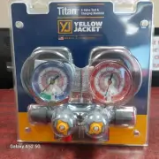 49962 Yellow Jacket Mechanical Manifold Gauge Set,4-Valve