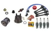 FOR Toyota Corolla 1.61.8L Cap-Rotor-NGK Wires-Platinum Spark Plug-PCV-Filter (for: Toyota)