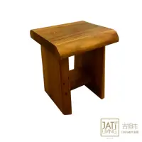 在飛比找momo購物網優惠-【吉迪市柚木家具】原木厚板造型單人椅凳 SN027A(椅子 