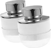 Baluue 2 Pack Empty Powder Case Portable Makeup Powder Container Plastic Subpackage for Organized Travel Great for Cosmetics