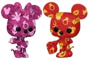 Funko POP Mickey Mouse & Minnie Mouse (Artist) #23 #24 With Pop Protector Vinyl Figure