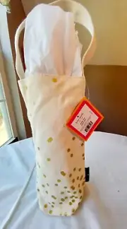 Set Of 2 Kate Spade Gold Dot Wine Tote