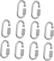 10pcs Chain Carabiner Hooks for Key Spring Snap Hook Clip Anti-Corrosion Size Outdoor Gear