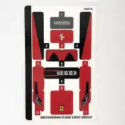 LEGO STICKER SHEET 76895 Ferrari F8 Tributo Speed Champions Decals Stickers