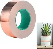TSLBW 20 M x 30mm Copper Foil Tape,Slug Repellent Copper Foil Tape with Conductive Adhesive,More Wide Adhesive Copper Slug Snail Barrier Tape for Guitar and EMI Shielding,Soldering,Electrical Repairs