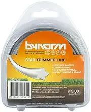 Bynorm 380-626 Star Trimmer Line, 3.0 mm Size, Grey