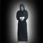 Skeleton Adults Halloween Mask Gown Costume Ghost Party Props