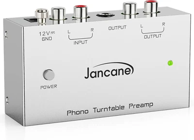Phono Turntable Preamp, Jancane Phono Preamp for Turntable, Record Play
