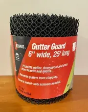 Dennis gutter guard 6” wide by 25’ long - New