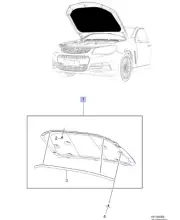Genuine Holden HSV Under-Bonnet Sound Heat Insulation VF Models W/Vents Exc LSA
