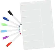 ARTIBETTER 1 Erasable Weekly Planner Board for Fridge Calendar Memo Board Includes Markers for Organizing Schedules and Reminders Office