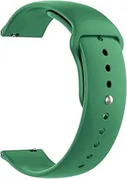 [ONE ECHELON] Quick Release Watch Band Compatible With Armani Exchange Drexler Axt2000 Silicone Replacement Smart Watch Strap with Button Lock (Green), Silicone, no gemstone