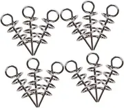 Lockable Fishing Lure Spring Pin Soft Lure Bait Spring Fishing Parts Stainless Steel Pin Compact Design
