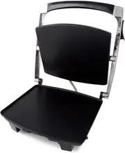 Vikus 2100W Sandwich Press with Non-Stick Flat Plates and Lid Lock - Black
