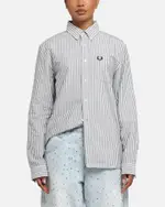 [Fred Perry] Fred Perry Stripe Oxford Shirt Blue - Size 2XL 2XL Blue