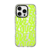 iPhone 16 Pro Clear Case MagSafe Compatible Neon Love by SOFE Store