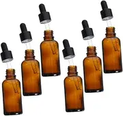 Alipis 6 Pcs Glass Dropper Bottles Travel Friendly Essential Oil Dispensers with Measurement Markings for Aromatherapy Perfume and Lab Use