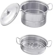 Totority Stainless Steel Kids Kitchen Toy Pretend Play Food Simulation Steamer Set Educational Interactive Toys for Children