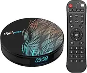 Android 9.0 TV Box, RK3318 Quad Core 64 bit Built in BT 4.1 Dual-WiFi 2.4GHz/5GHz 4K HDR Set Top Box, Supporting 4K (60Hz) Full HD/3D/H.265,USB 3.0 (4GB/32GB)