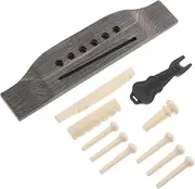 SUPVOX 1 Set Acoustic Guitar Bridge Pins Set of Solid Bridge Durable String Pegs Nut Puller for Easy Replacement and Maintenance of Guitar Parts