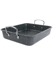 Kenmore 16.5in Large Carbon Steel Roaster with Rack