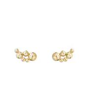 Georg Jensen 18K Yellow Gold Moonlight Grapes Diamond Ear Climbers