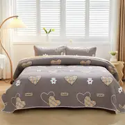 My Sweet Heart 100% Cotton Lightly Quilted Reversible Coverlet Set