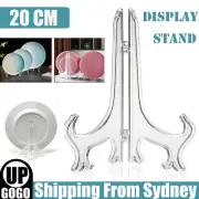 20CM Clear Plate Display Stand Folding Picture Frame Holder Decorative Easel AUS